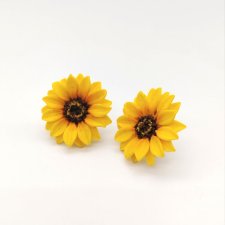 Naszyjnik z kwiatem bratka z gliny polimerowej na stalowym łańcuszku, biżuteria Kwiatowa, bratek fioletowy, romantyczny podarunek