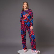 Bluzka basic z długim rękawem - Flower Power