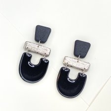 Azteckie czarne kolczyki