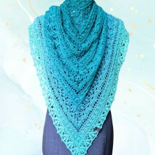 Chusta szydełkowa Turkusowy Zakątek