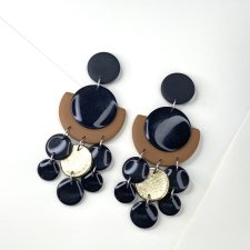 Azteckie wiszące kolczyki METZ