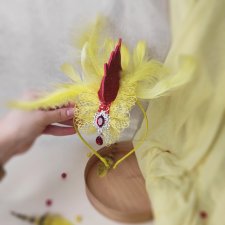 Opaska kurczak, opaska grzebień kurki, opaska kogucik, kostium kurczaczka dla dziecka