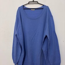 Niebieski cienki sweter oversize Janina – elegancki, lekki, klasyczny Janina Rozmiar 8XL / 56 / 28