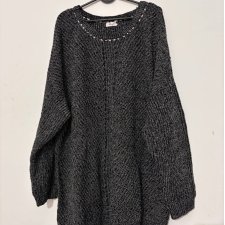 Sheego sweter melanżowy oversize czarno-biały 5XL / 50 / 22·Bardzo dobry·Speedo