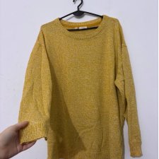 Sweter żółty BPC Bonprix Collection, miękki akryl, oversize 4XL / 48 / 20·Bardzo dobry·