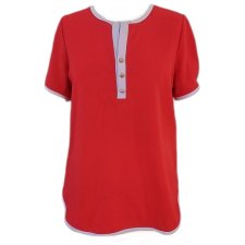 CZerwona bluzka styl retro