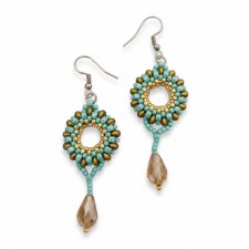 kolczyki SOLA haft koralikowy