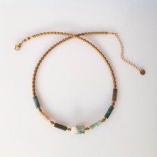 Naszyjnik Simple z Agatem Indyjskim