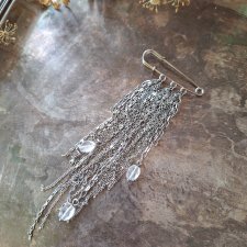 Broszka agrafka kryształ górski