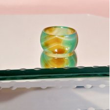 ❦❦ Obrączka kamienna nasycone barwy ❦❦