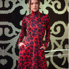 Sukienka z golfem - Agata Solar Tropic