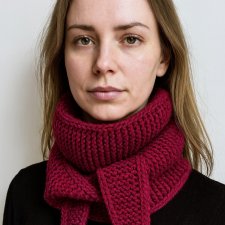 Ręcznie robiony ciepły szalik komin otulacz Sophie