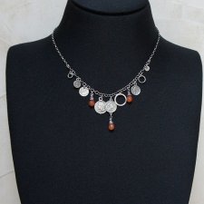 Numizmaty orange/ naszyjnik