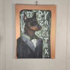 Obraz - DOBERMAN DŻEJMS - 50cm x 70cm