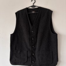 żółw stylowy czarny wełniany bezrękawnik tcm unisex klasyczny minimalizm