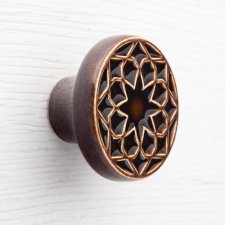 Gałka do mebli ciemno-brązowa, wz.1