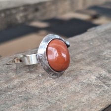 Jaspis - pierścionek regulowany