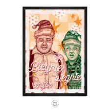 Plakat - Renifer (Miodowe lata) 21x29,7 cm