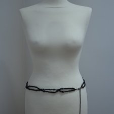 regulowany pasek kamienie koraliki vintage na biodra hippie