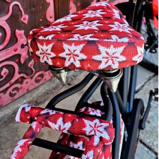 pokrowiec na siodełko sweter świąteczny wodoodporny