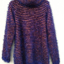 FIOR BLUE - WŁOCHATY SWETER