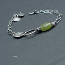 Zielony szafir - bransoletka