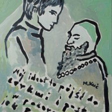 obraz do salonu olejny portret bracia karamazow