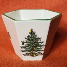Spode christmas tree s 3324-AO - na miniaturową ozdobę świąteczną - kultowe zdobienie od SPODE