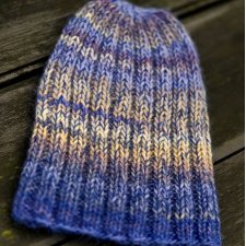 zimowe niebo 2 / czapka z jedwabiem