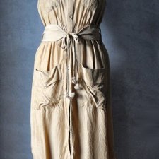 Sukienka letnia szmizjerka cargo cupro XS S