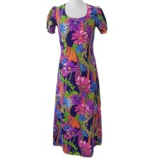 Kolorowa sukienka vintage lata '70