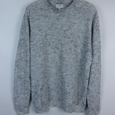 Next męski melanżowy sweter bawełna akryl  / L