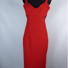 Zara ołówkowa sukienka midi red / M