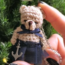 Wisiorek naszyjnik miś Klara