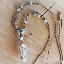 Naszyjnik z kryształem lemuryjskim