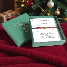 Świąteczna bransoletka - pomysł na prezent - świąteczne pudełko - MIKOŁAJKI