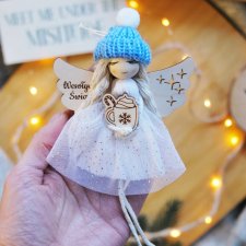 Świąteczny aniołek zawieszka - na Boże Narodzenie | Ładne pakowanie