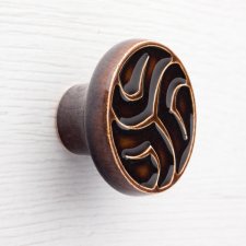 Gałka do mebli ciemnobrązowa, wz.18