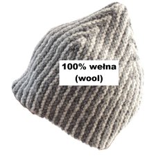 exclusive 100% WEŁNA czapka