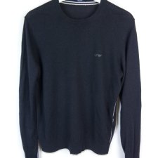 Armani Jeans cienki wełniany sweterek / M