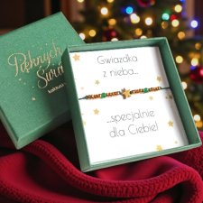 Świąteczna bransoletka - pomysł na prezent - świąteczne pudełko - MIKOŁAJKI