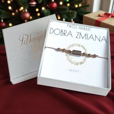 DOBRA ZMIANA - świąteczne pudełko - BRONZYT - amulet - talizman