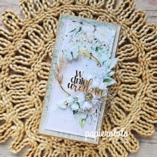 Kartka W dniu urodzin ze złotą pleksi