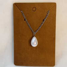 Naszyjnik ARIEL – srebrny łańcuszek z perłą