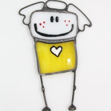 Zabawny magnes na lodówkę – Aniołek Anusiak