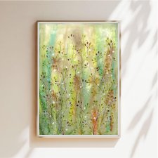 Akwarela A4.  Łąka