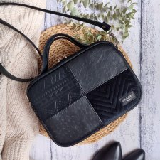 Czarna torebka box