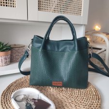 Tote bag zielona plecionka