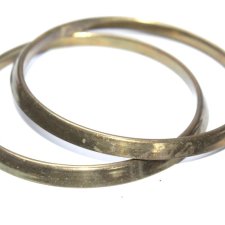metalowe mosiężne  bransoletki 2szt
