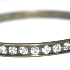 WIECZOROWA metalowa bransoletka dżety glamour